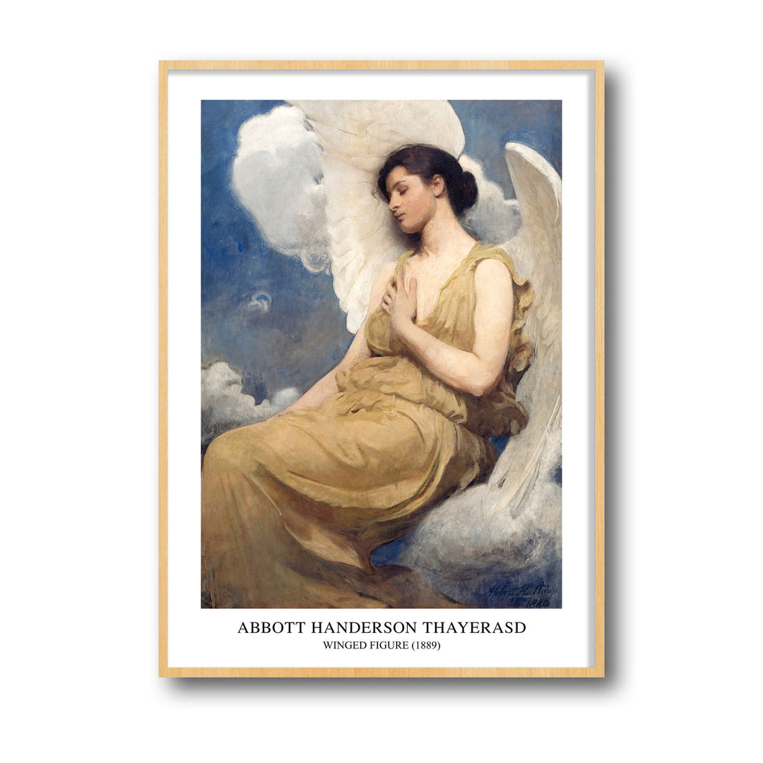 Unique winged-figure-abbott-handerson-thayer- Beautiful framed art print available at Raremango