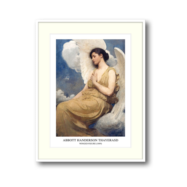 Unique winged-figure-abbott-handerson-thayer- Beautiful framed art print available at Raremango