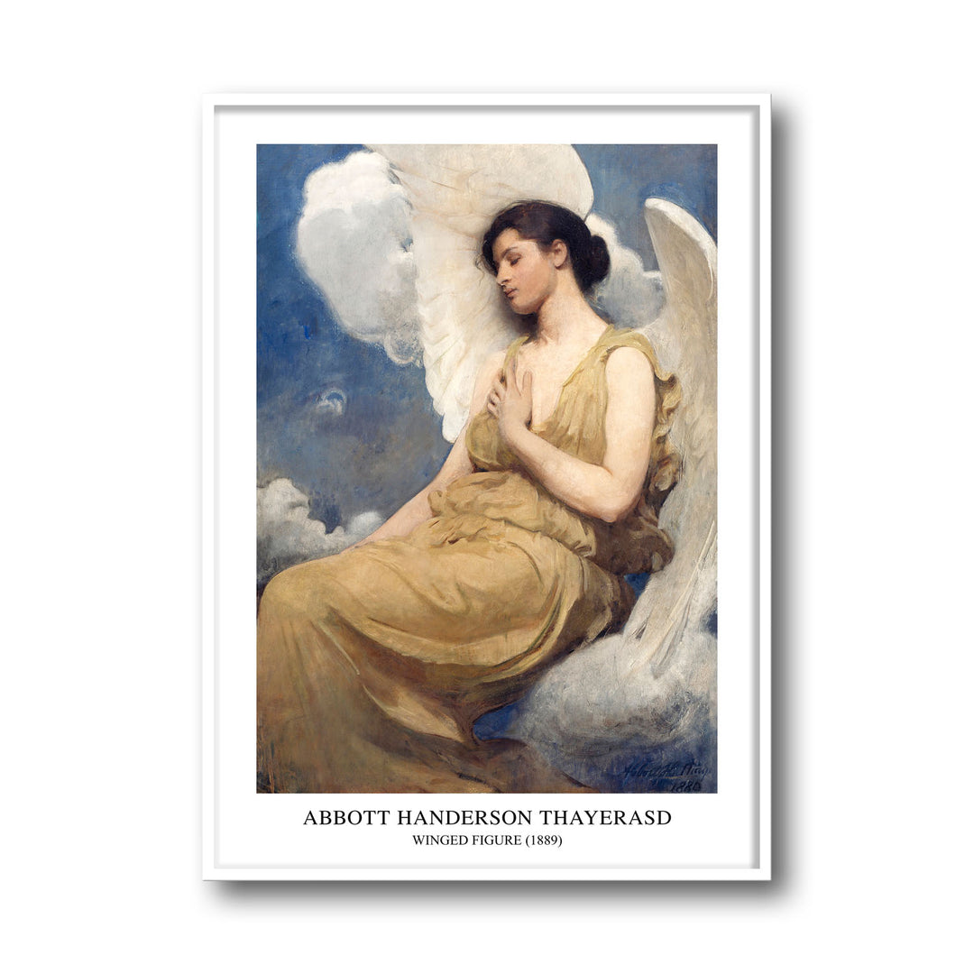 Unique winged-figure-abbott-handerson-thayer- Beautiful framed art print available at Raremango